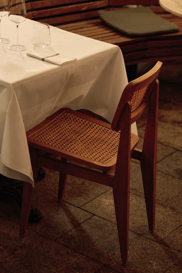 C-Chair Outdoor Ruokapöydän Tuoli Tiikki / French Cane
