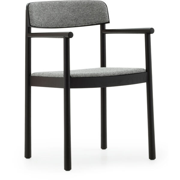 Timb Stol Med Armlene Sort / Hallingdal 166