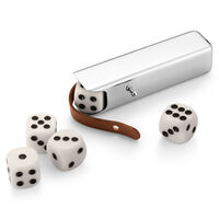 Sky Dice Case Peli Rasia Nopilla Ruostumaton Teräs / Nahka