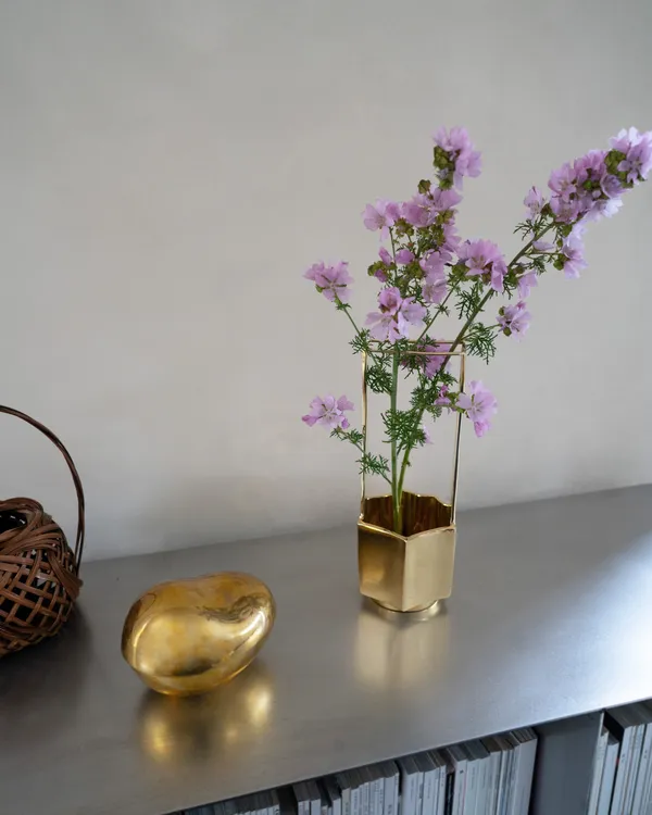 Ikebana Vas Mässing