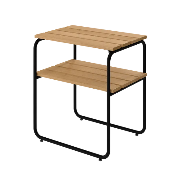 L45 Sidobord Oljad Ek / Svart