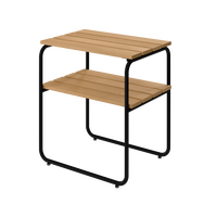 L45 Sidobord Oljad Ek / Svart