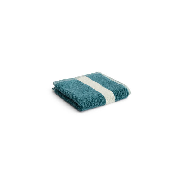 Stripe Tvättlapp 30x30 cm Petrolblå