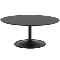 Soft Salongbord Ø95 cm Nanolaminat Sort