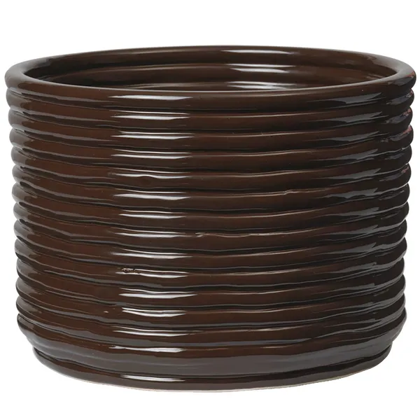 Corduroy Krukke H15 cm Carob Brown