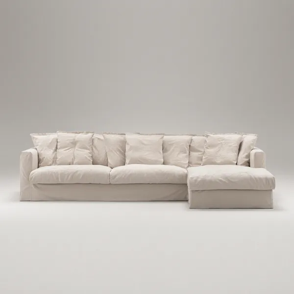 Le Grand Air 3-Personers Sofa Bomuld Divan Højre Beige