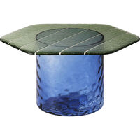 Striche Coffee Table Mint Green / Blue