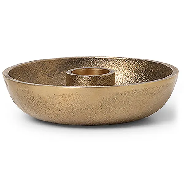 Bowl Single Ljusstake Ø10 cm Mässing