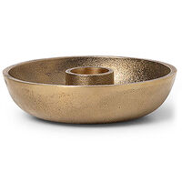 Bowl Single Ljusstake Ø10 cm Mässing