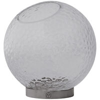 Globe Bubbles Vase Ø17 cm Klar / Sølv
