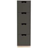 Snö J4 Chest Of Drawers Char Taupe Base Oak