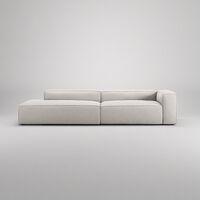 Grand 3-Seter Sofa åpen ende Venstre Moon White