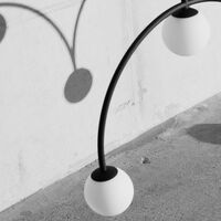Bounce 169 Taklampe Sort/Opalglass