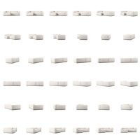 Grand 3-Sitssoffa Divan Vänster Bouclétyg Steam White