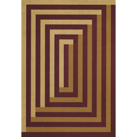 Teklan Labyrinth Ullmatta 300x400 cm Sand / Mulberry