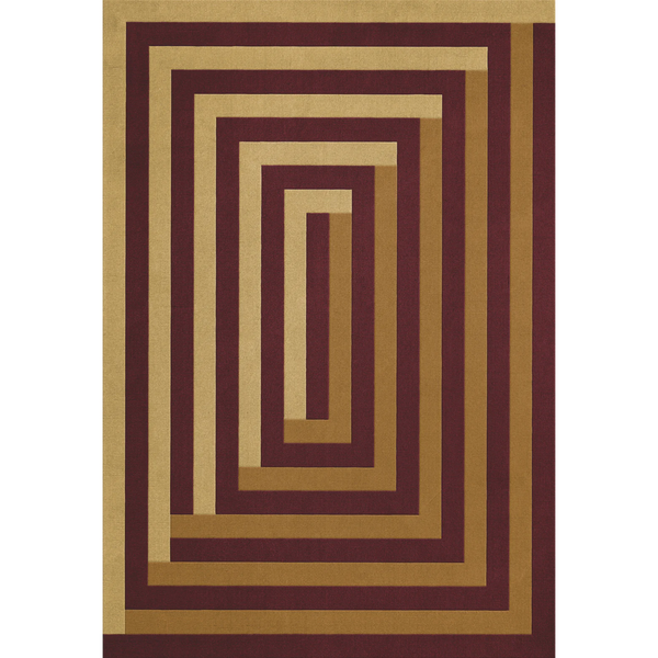 Teklan Labyrinth Villamatto 180x270 cm Hiekanvärinen / Mulberry