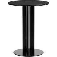 Scala Café Table H75 Ø60 cm Oak Cafébord Fremstillet af marmor 60 cm Sort