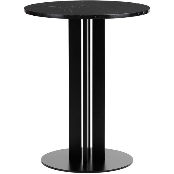Scala Café Table H75 Ø60 cm Oak Bistrobord Laget av marmor 60 cm Svart