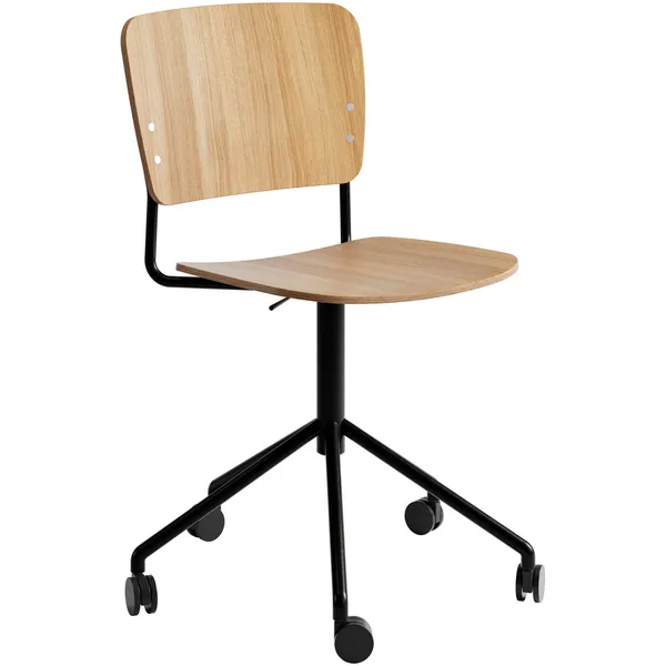 Mono Black Swivel adjustable/ Lacquered Oak
