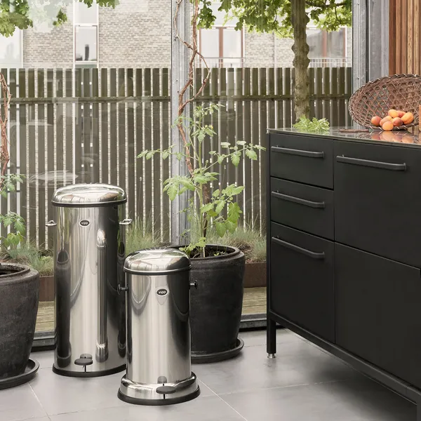 15 Pedalspand Rustfrit Stål 14 L