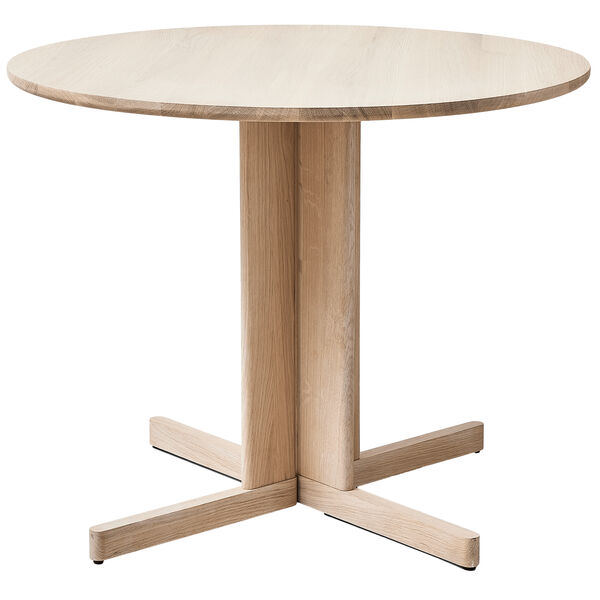 Trefoil Bord 90 cm Hvitoljet Eik