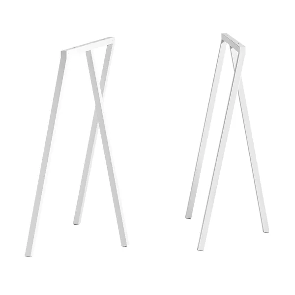 Loop Stand High Bordsben 2-Pack Vit