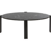 Tribus Sofabord Fremstillet af stål Oval Sort/Sand