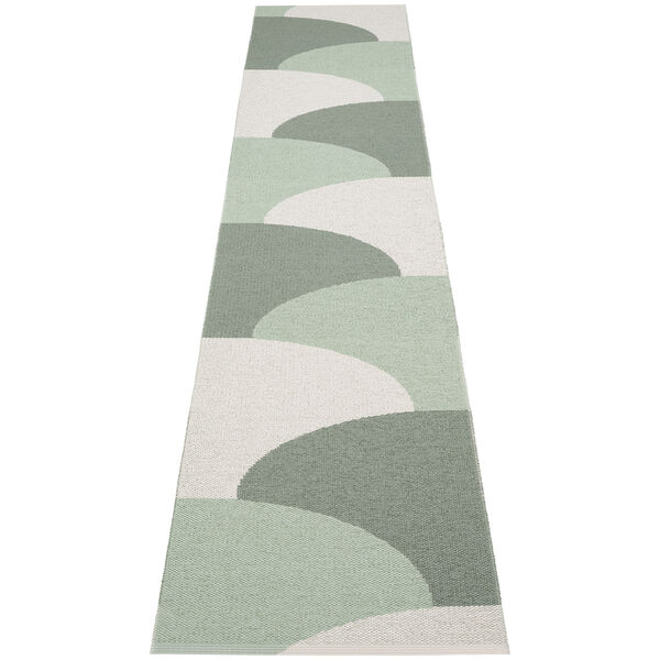 Hill Tæppe 70x360 cm Army / Misty Mint / Fossil Grey