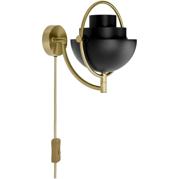 Multi-Lite Vegglampe Black Brass