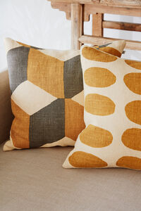 Asim Putetrekk 50x50 cm Lys Beige / Spicy Yellow