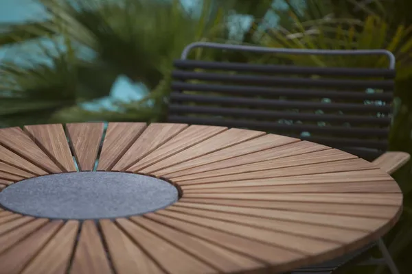 Circle Bord Ø110 cm Bambus/Grå