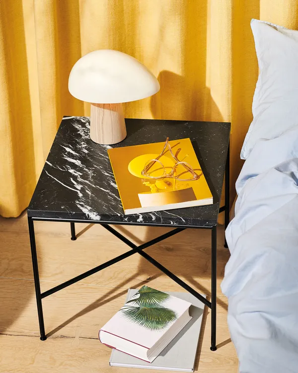 Planner Sohvapöytä 45x45 cm Hiilenharmaa/Musta