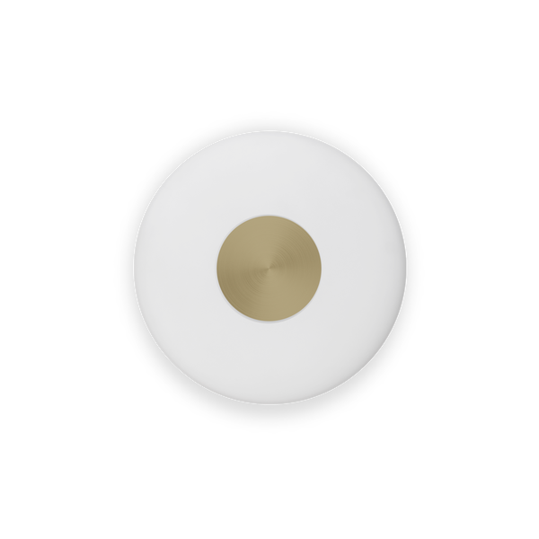 Glint Vegglampe Liten Opalhvit/Messing