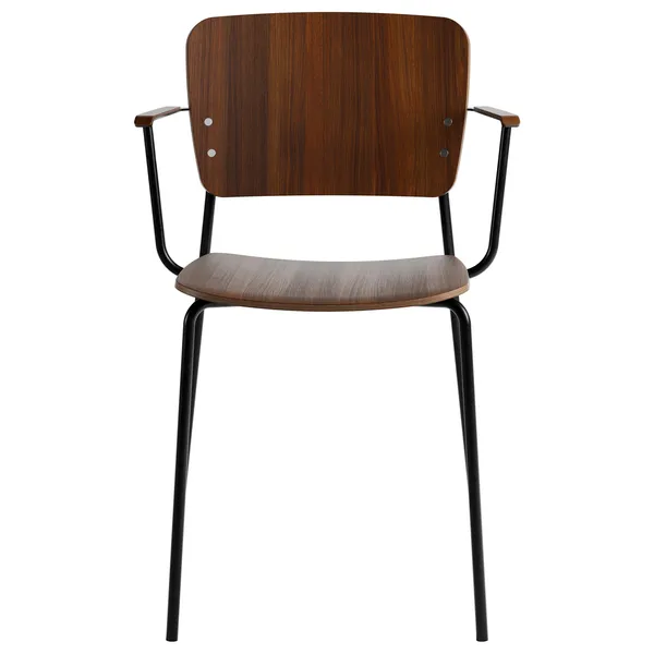 Mono Black Meta/armrests/ Stained Oak Black