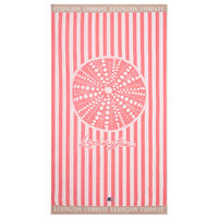 Strandhåndkle Rosa / Beige
