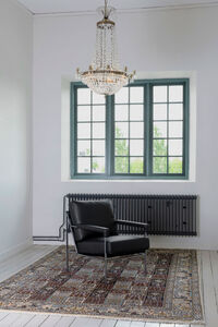 Seventy Five Lenestol Skinn Svart / Svart Lerret