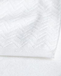 Jacquard Herringbone Håndklæde 50x70 cm Hvidt