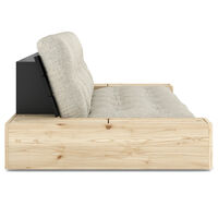 Base Sofa Bed With Storage Black Night / Soft Chalk