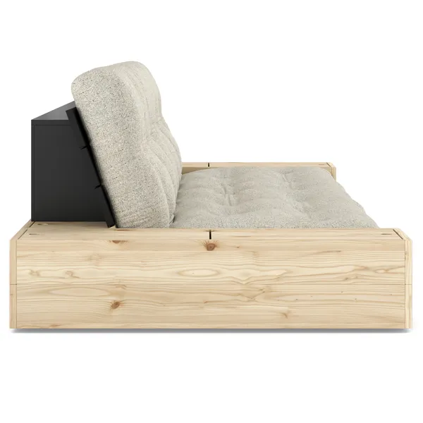 Base Sofa Bed With Storage Black Night / Soft Chalk
