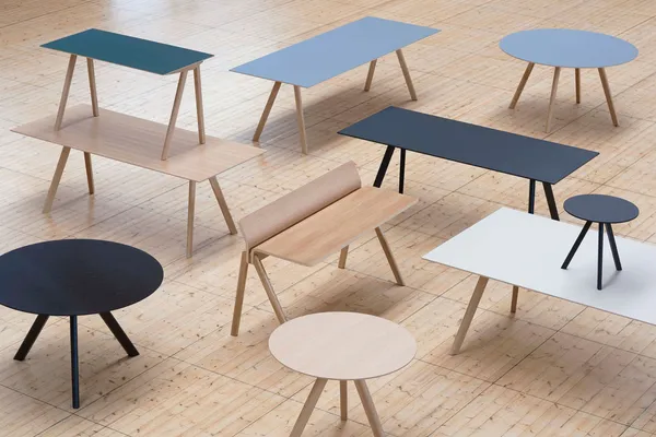 CPH 10 2.0 Skrivebord Vannbasert Lakkert Eik / Sort