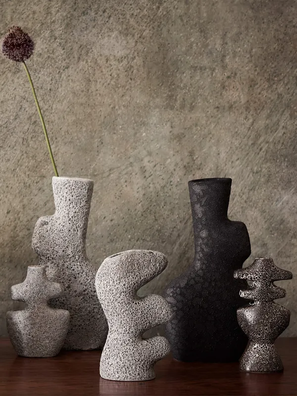 Yara Vaasi 35.5 cm Grey Pumice