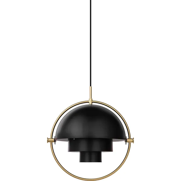 Multi-Lite Pendel 36 cm Messing / Soft Black Halvmatt