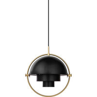 Multi-Lite Pendel 36 cm Messing / Soft Black Halvmatt