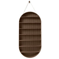 Oval Dorm Hylle 110 x 54 cm Røkt Eik