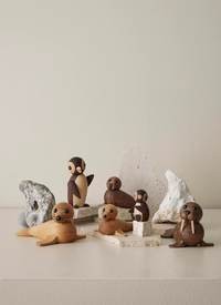 Snow Träfigur Pingvin
