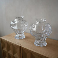 Ammonit Vase 30 cm Klar