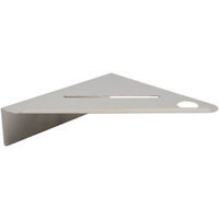 Base Corner Shelf Brushed Stainless