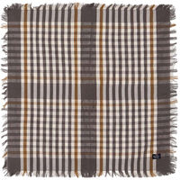 Checked Serviet 50x50 cm Grå / Hvid / Fudge