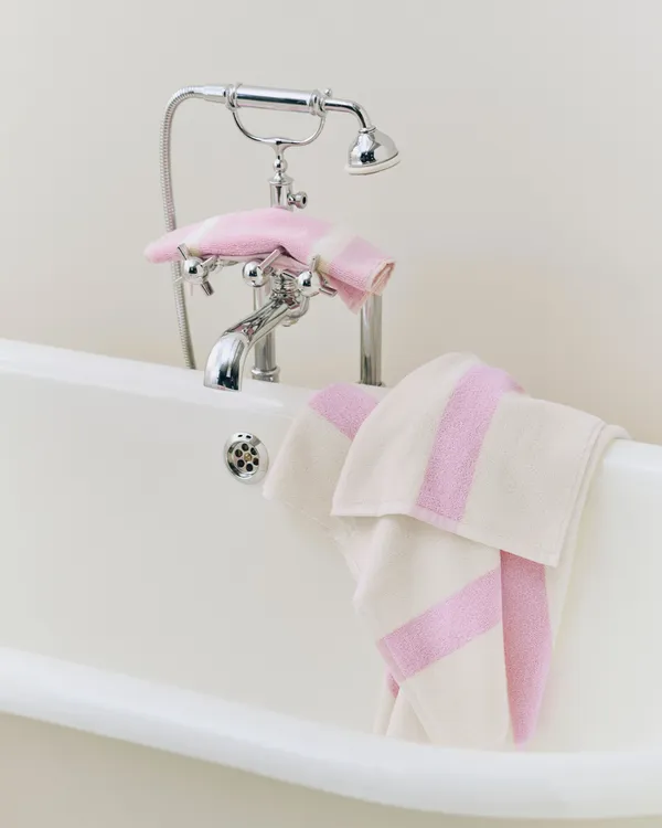 Stripe Washcloth 30x30 cm Cool Pink