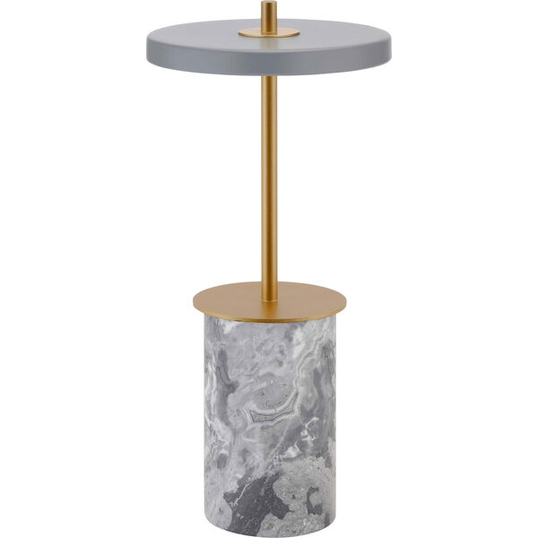 Asteria Move Mini Bordlampe Bærbar Grå Marmor / Messing